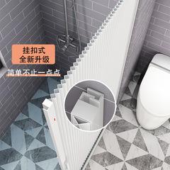 シャワーカーテン防水布防かびトイレ見えないカーテンセット折り畳み厚くて穴を開けない浴室ネット赤遮断カーテン