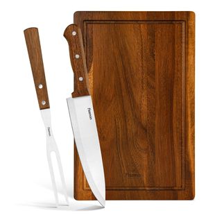 Fissman Faishman kitchen tool set fork meat barbecue available with wood cutting board