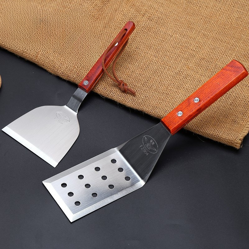 Huevos hamburguesas pala de cocina pala de hierro plateas de acero inoxidable filete de acero inoxidable sopa de pizza pizzas herramientas de panquequeques