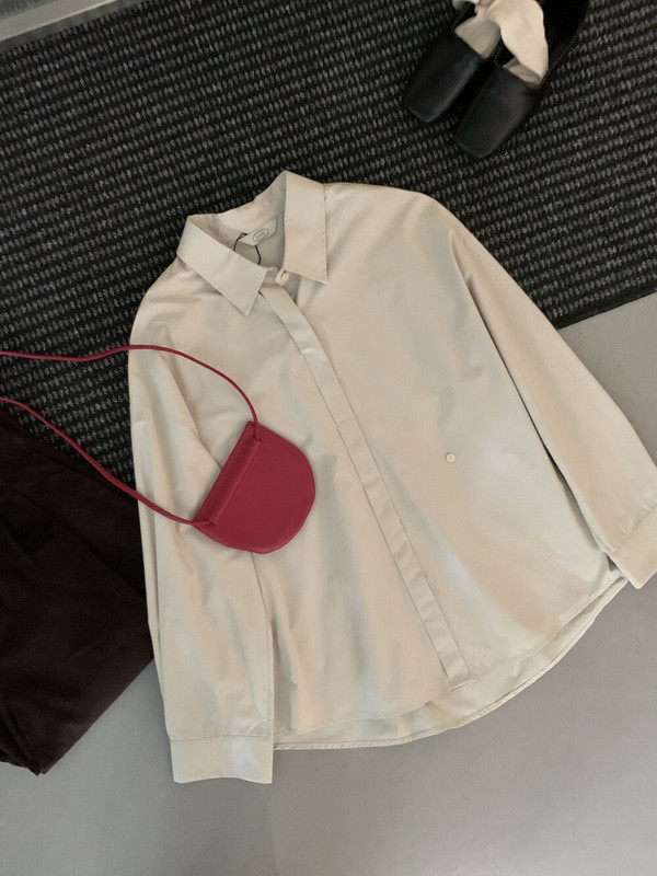 【MISS密思家】休闲简约衬衫领超百搭两穿中长款衬衫女装W33017|undefined