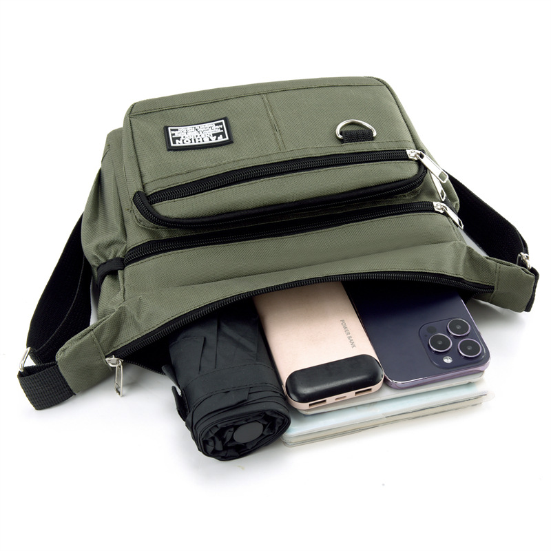 New Commuting Business Casual Mens Backpack, estilo coreano de moda multi-cremallera de gran capacidad, bolso de hombre