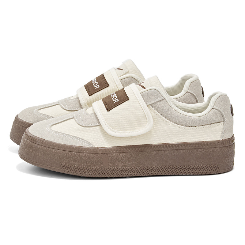 Zapatillas de entrenamiento alemanas ligeras con cinta mágica retráctil que hacen que los pies parezcan más pequeños, zapatillas versátiles de suela gruesa, zapatos informales para todas las estaciones, zapatos de mujer a la moda.