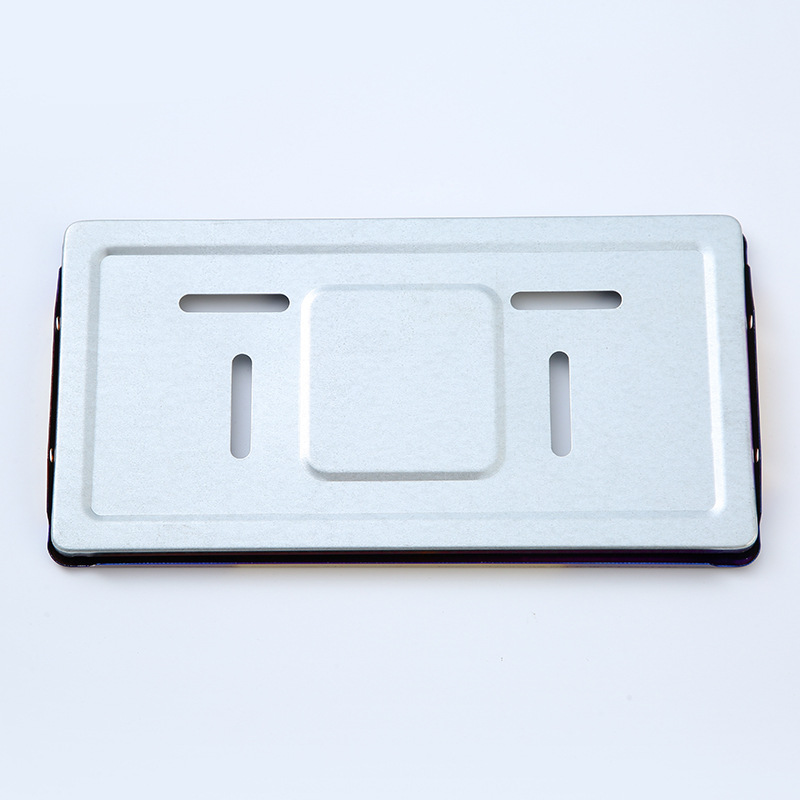 Marco de placa de matrícula de coche caliente transfronterizo cubierta de placa de matrícula de protección fija universal Marco de placa de matrícula decorativo coche de aleación de aluminio image 8