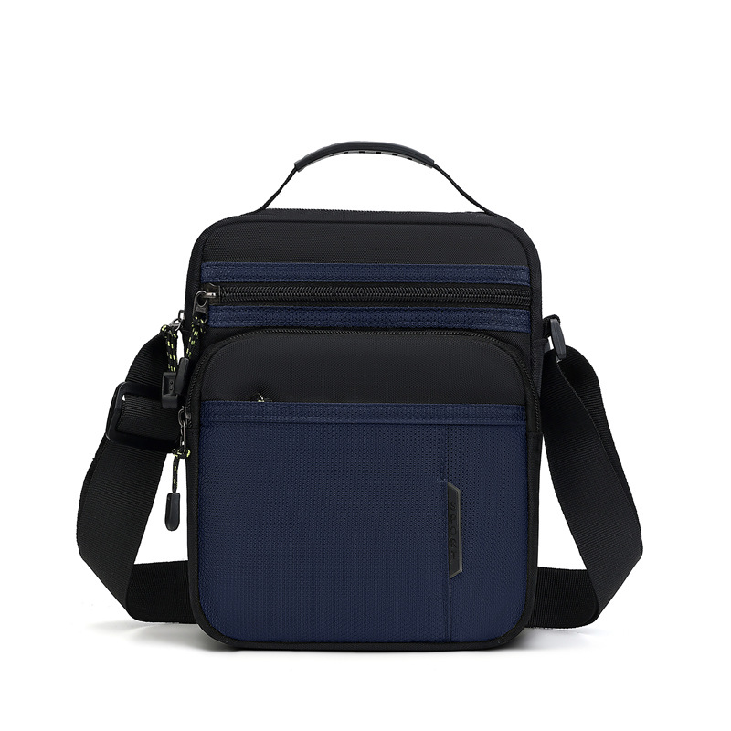 Otoño y invierno nuevo tipo de bolso de hombro de hombre, bolsa de moda multicapa de almacenamiento, bolso de mano simple de negocios de Oxford