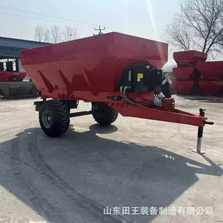 撒肥机多功能施肥机 牵引式畜禽粪便抛肥车 干湿粪肥农田撒粪车