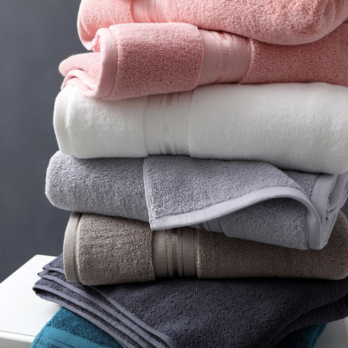 Manufacturer wholesale pure cotton star hotel bath towel, extra thick, soft and water absorbent, business gift group purchase with printed logo