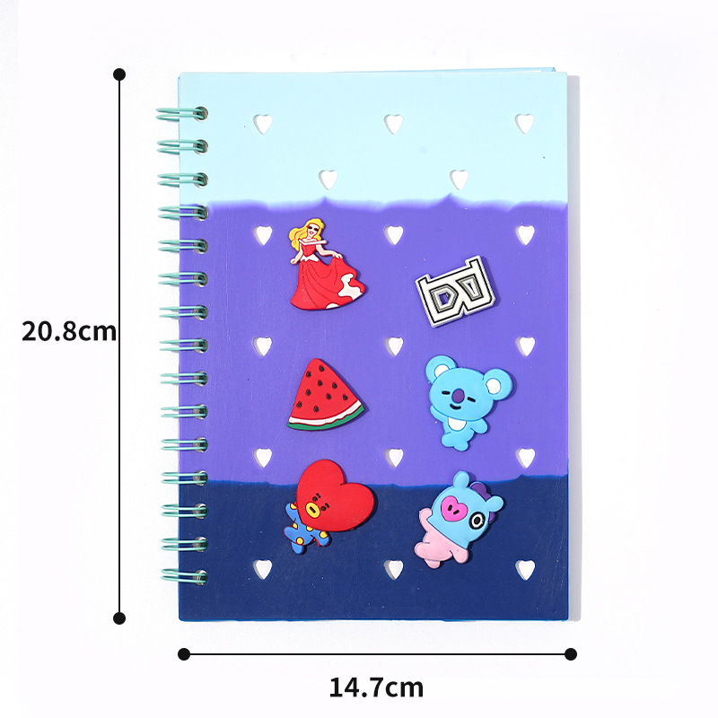 Cuaderno de silicona DIY Cuaderno de mano Cuaderno de alta creatividad Cuaderno de tendencia Cuaderno lindo simple Cuaderno de amor