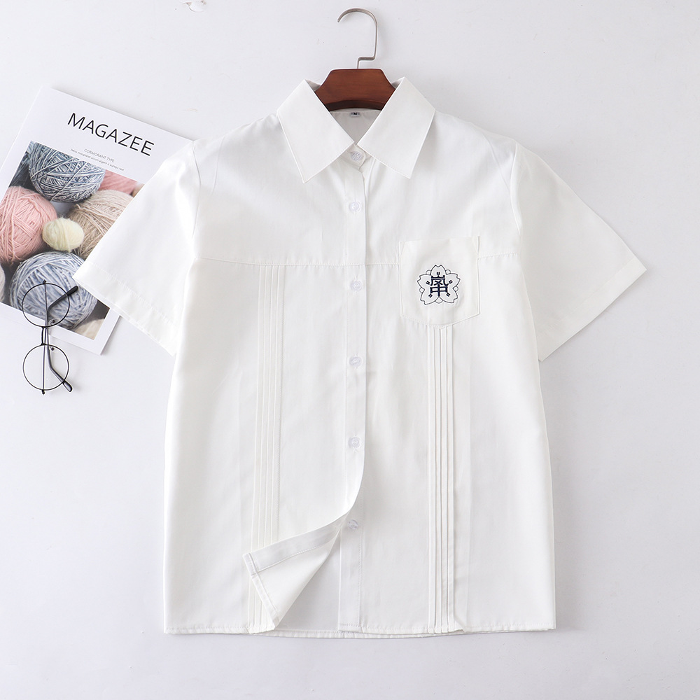 Белый, короткий рукав