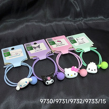 三丽鸥系列饰品儿童发饰 女孩头饰 三丽鸥卡通家族发圈皮筋9730