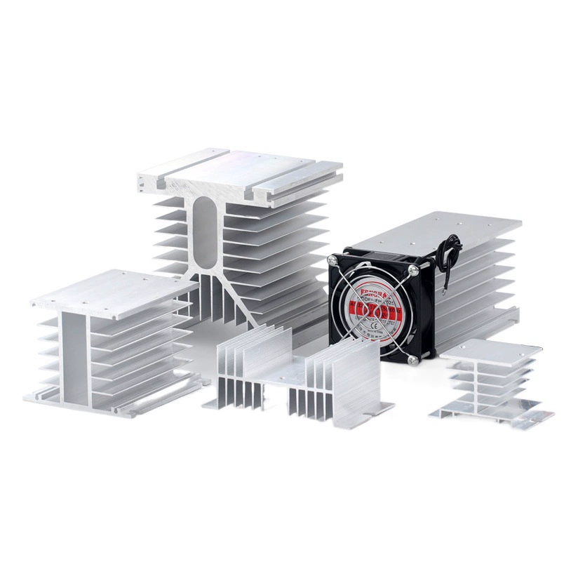 Производитель SSR однофазное тиристорное твердотельное реле охлаждающее сиденье алюминиевый радиатор трехфазный твердотельный радиатор