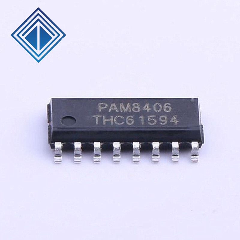 PAM8406DR SOP-16 5W立体声音频放大器芯片
