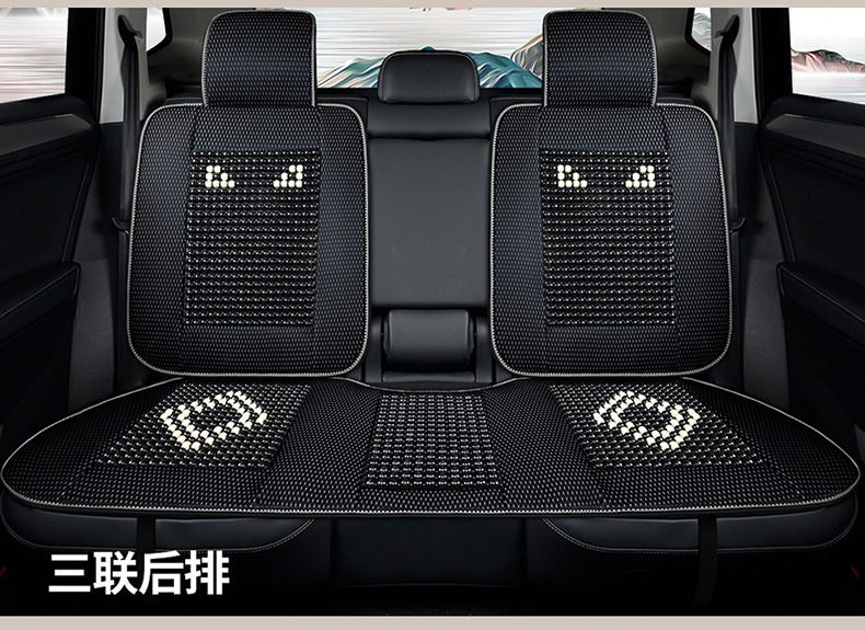 Car Seat Cushion Summer Seat Pad Car Mat Cooling Pad 2025 New Model Wooden Beads Breathable Summer Seat Mat Truck Cooling