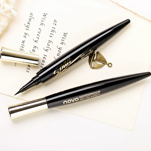 Makeup NOVO clear soft eyeliner pen female beginner waterproof sweat-proof long-lasting non-blooming eyeliner pen hard head
