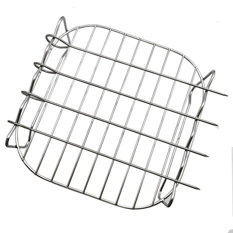 Трансграничный воздух фритюрница аксессуары из нержавеющей стали воздух фритюрница гриль высокий 8-дюймовый квадратный пароварка гриль