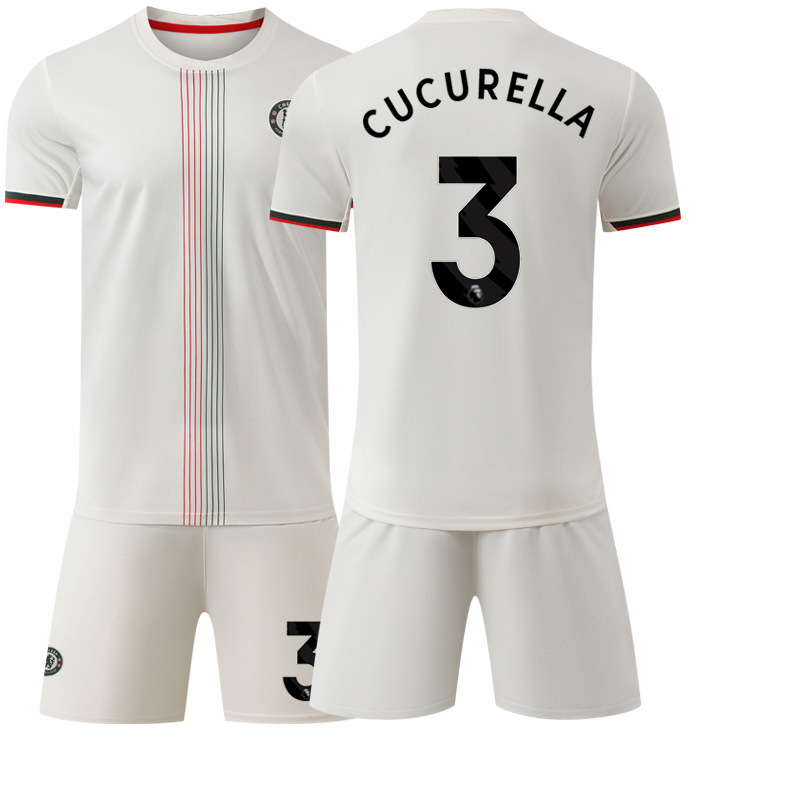 Camiseta de Fútbol de Chelsea 2526, Visitante, 17 Gana Chau, Club Chelsea, Número 10 Palmer, Camiseta de Fútbol Gana Chau