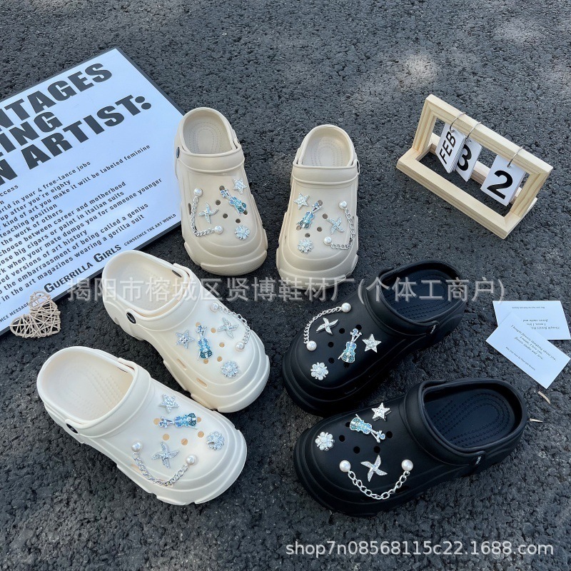 クロスボーダー 2025 下駄靴花装飾アクセサリー PVC ソフトプラスチック DIY 靴バックル卸売工場直接供給|undefined