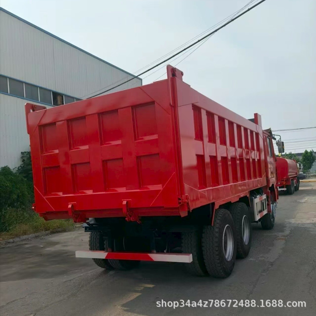 Shaanqi Delong F3000 rear-tipping dump truck cross-border supply 8×4 muck dump truck