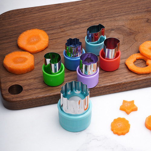Fruit Print Mold, Stainless Steel Vegetable Mold, Children's Mold, Butterfly Face Mold 12-Piece Set Kitchen Tool