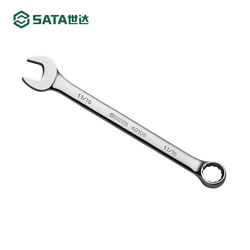SATA 40116 Llave de doble propósito imperial totalmente pulida