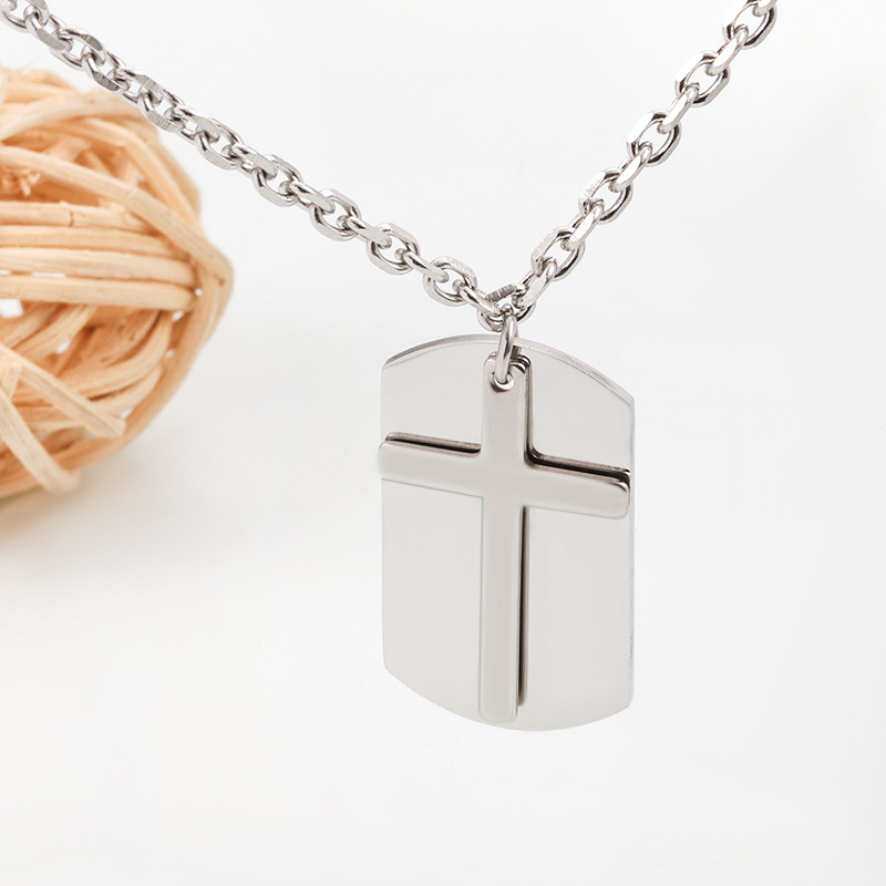 304 Stainless Steel Material 1 Piece 16*27mm 304 Stainless Steel Customization Laser Engraving Solid Color Pendant DIY Jewelry Accessories