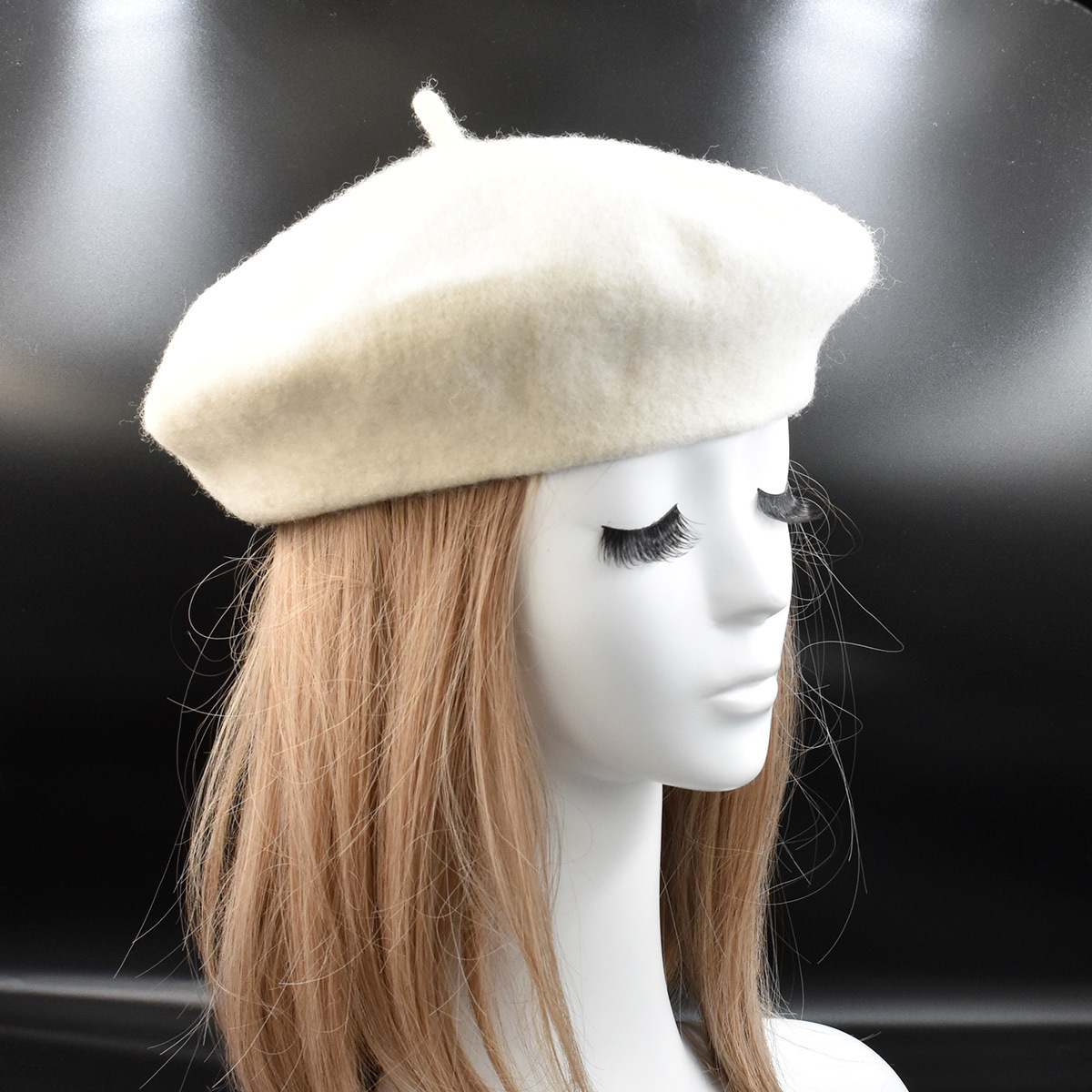 Unisex dam ull premium basker Höst/vinter vintage målarhatt Newsboy hatt rosa_voghion.com