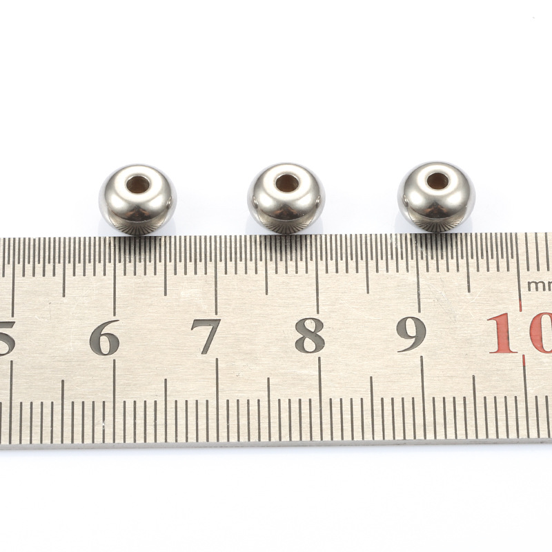 304 Stainless Steel Material Geometric Pattern 50 PCS/Package 8*5mm Hole 2~2.9mm 304 Stainless Steel Geometric DIY Jewelry Accessories Beads