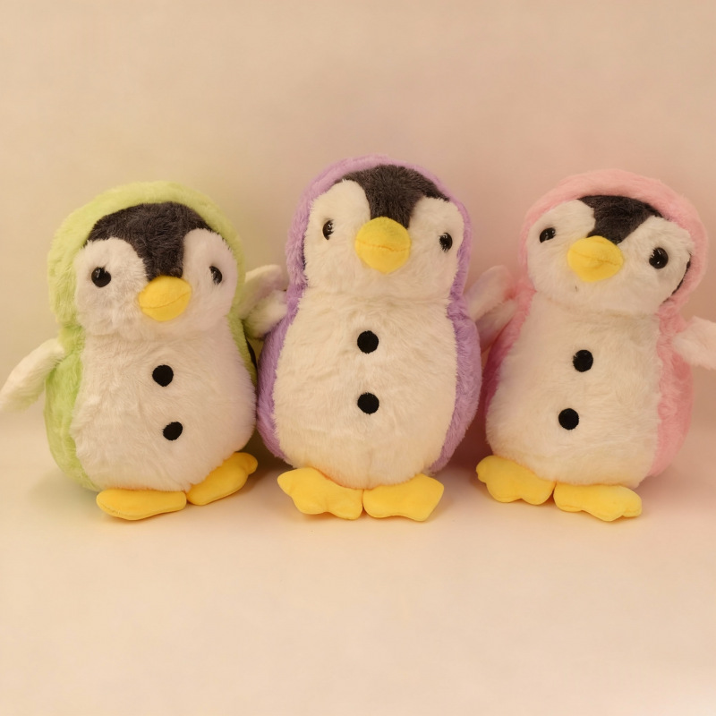 Nuevo juguete de peluche pingüino lindo transformación pingüino agarrar muñeca muñeca niños pacificar muñeca pingüino transfronterizo