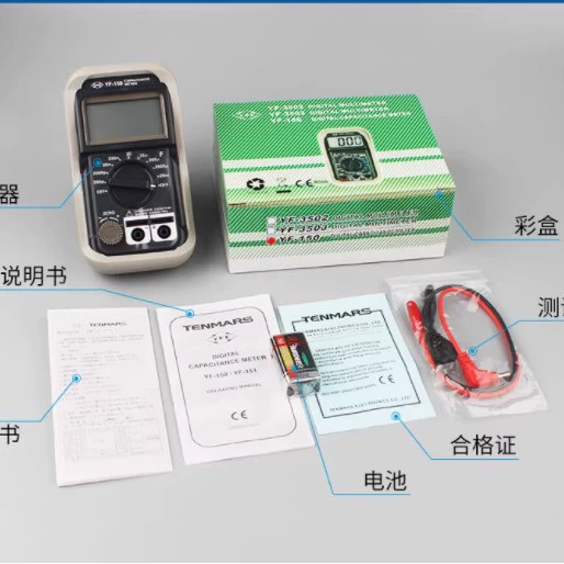 Цифровой измеритель емкости Taymax YF150, высокоточный тестер емкости