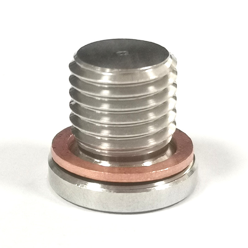 M12x1.5 tapón de alambre exterior hexagonal con junta tapón de aceite de acero inoxidable Amazon venta caliente piezas de automóvil al por mayor