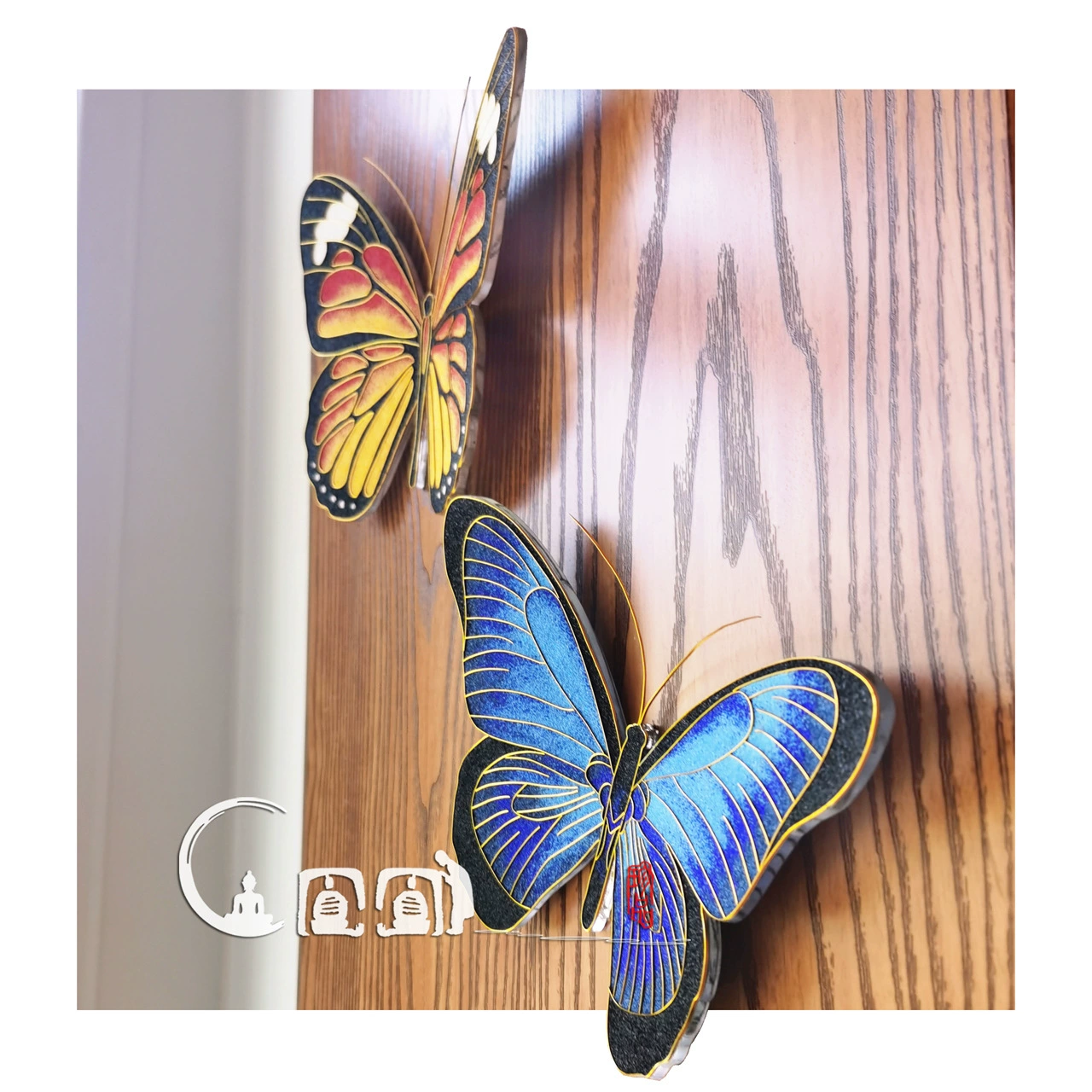 Fengta стерео бабочка филигранная эмаль живопись ручная работа diy национальный тренд китайский стиль материал упаковка глазурь цветной песок