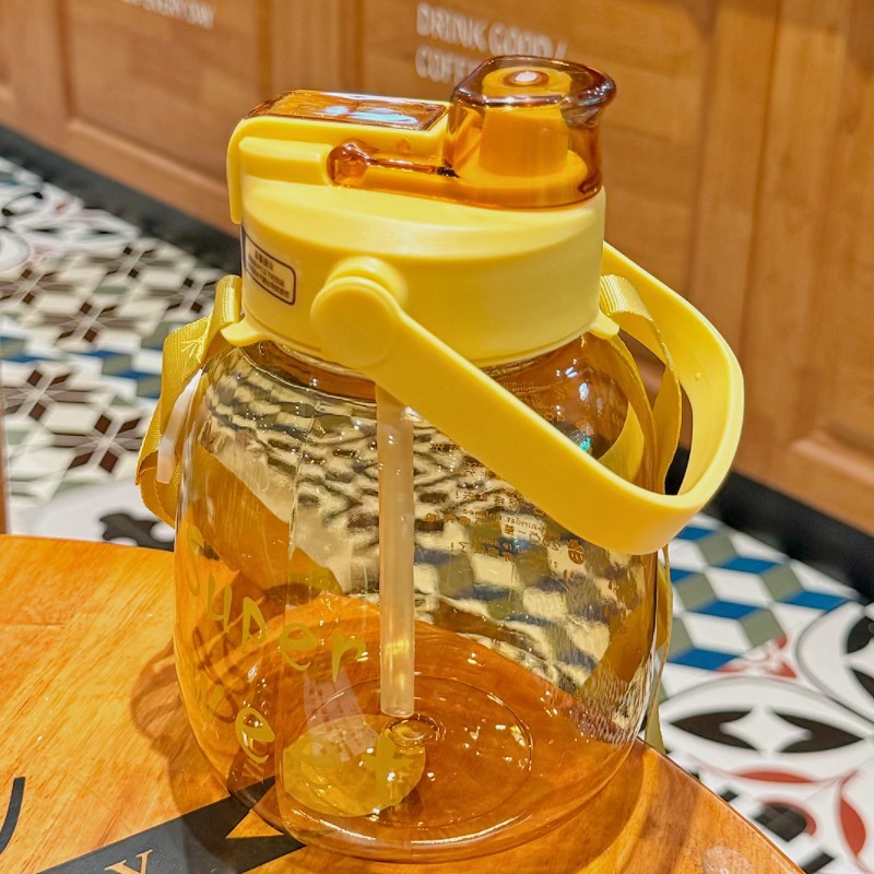 Nuevos productos de verano de gran capacidad de tazas de agua de estómago para niñas de verano de alto valor de visualización de tazas de estómago para estudiantes con paja