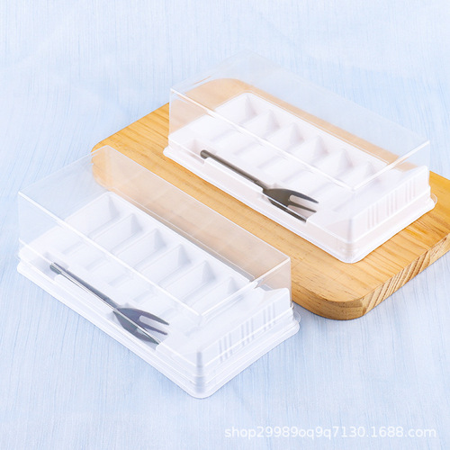 Baking cake roll packaging box tiger skin red velvet Swiss roll mung bean cake dessert packing disposable pastry box