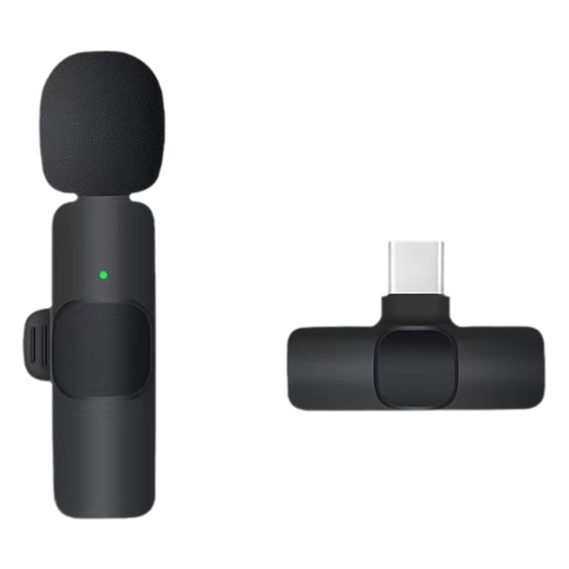 Micrófono de clip de cuello inalámbrico K9 popular transfronterizo K15 uno a dos teléfono móvil transmisión en vivo grabación de video corto al aire libre reducción de ruido
