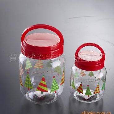 厂家供应塑料罐子  糖果罐 PET透明红糖罐 小馒头塑料瓶