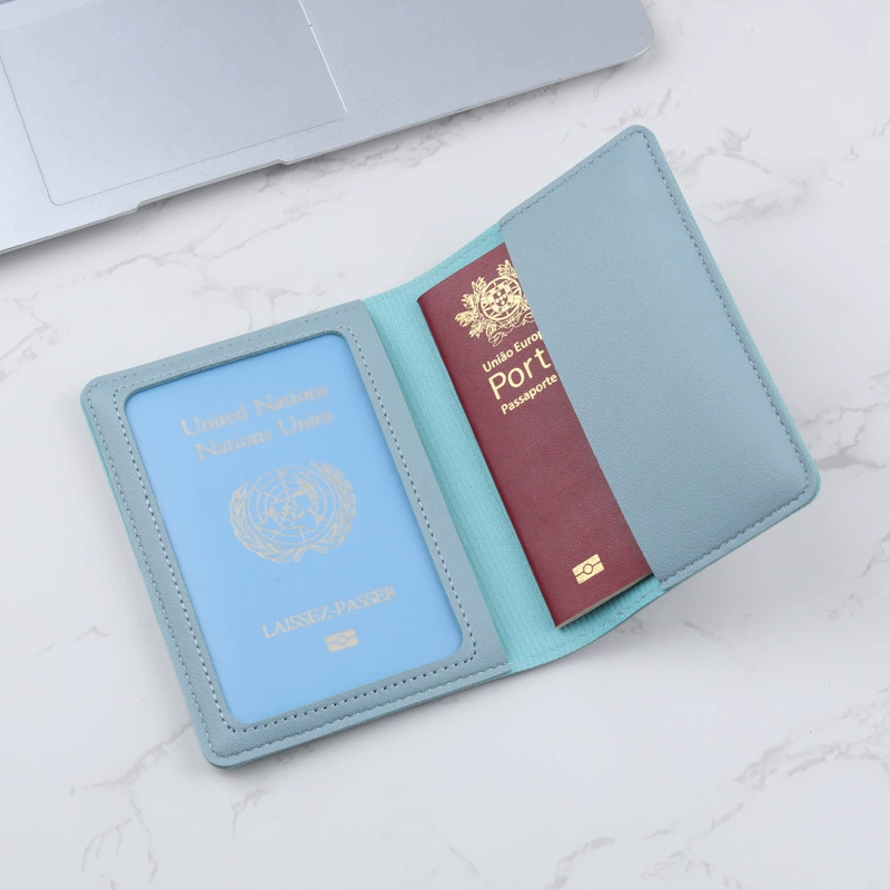 Thin passport case for traveling, handheld passport bag, protective case, simple and elegant design