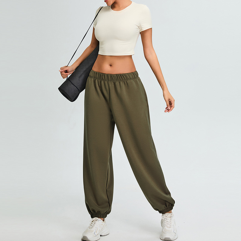 Cross-border nueva sensación de desnudez para correr fitness trajes femeninos delgados mangas cortas camisetas de yoga blusas deportivas modales