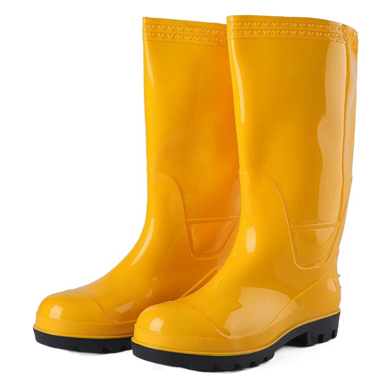 Стальная головка противоударная высокая защитная обувь от дождя мужская 1801 высокая банда три защитная обувь для защиты ног работа дождевые сапоги водная обувь резиновая обувь