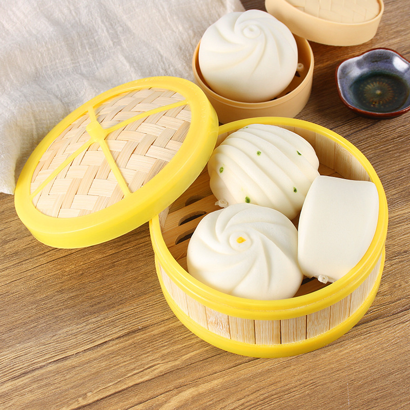 中国式puスロースプリングシミュレーション食品饅頭饅頭花巻模型玩具解凍減圧つまんで遊ぶ|undefined
