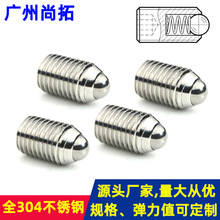 304不锈钢内六角波珠螺丝 压入式球头柱塞螺丝 弹珠机米 玻珠螺钉