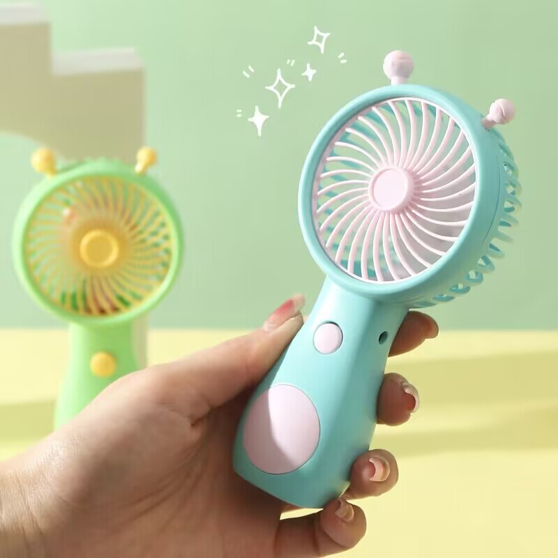 かわいいカタツムリ手持ち小型ファンミニ学生usb充電ファン屋外ポケット小型プレゼントアニメ|undefined