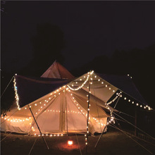 戶外露營裝飾燈串野營帳篷燈USB氛圍電池燈營地LED彩燈太陽能掛式