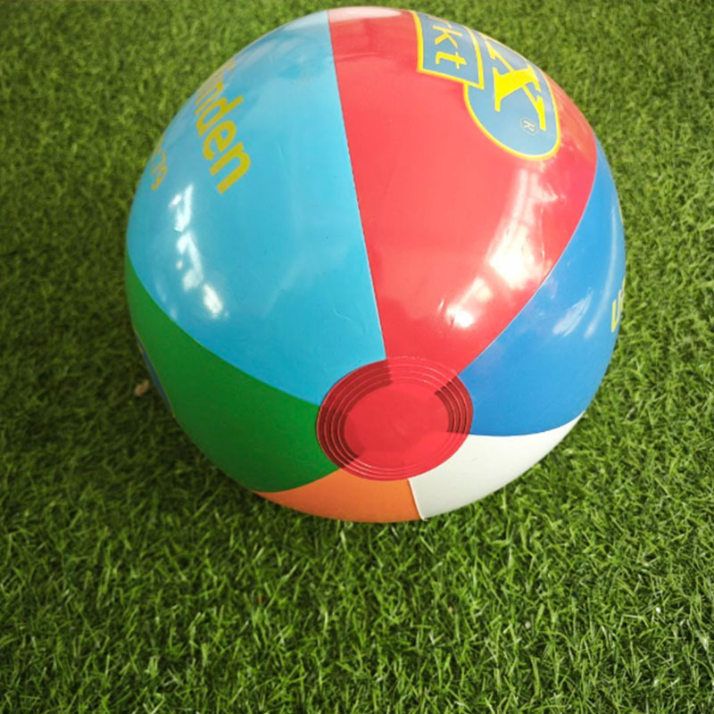 工厂直售pvc充气彩色沙滩球儿童早教游泳戏水球 水上玩具海洋球