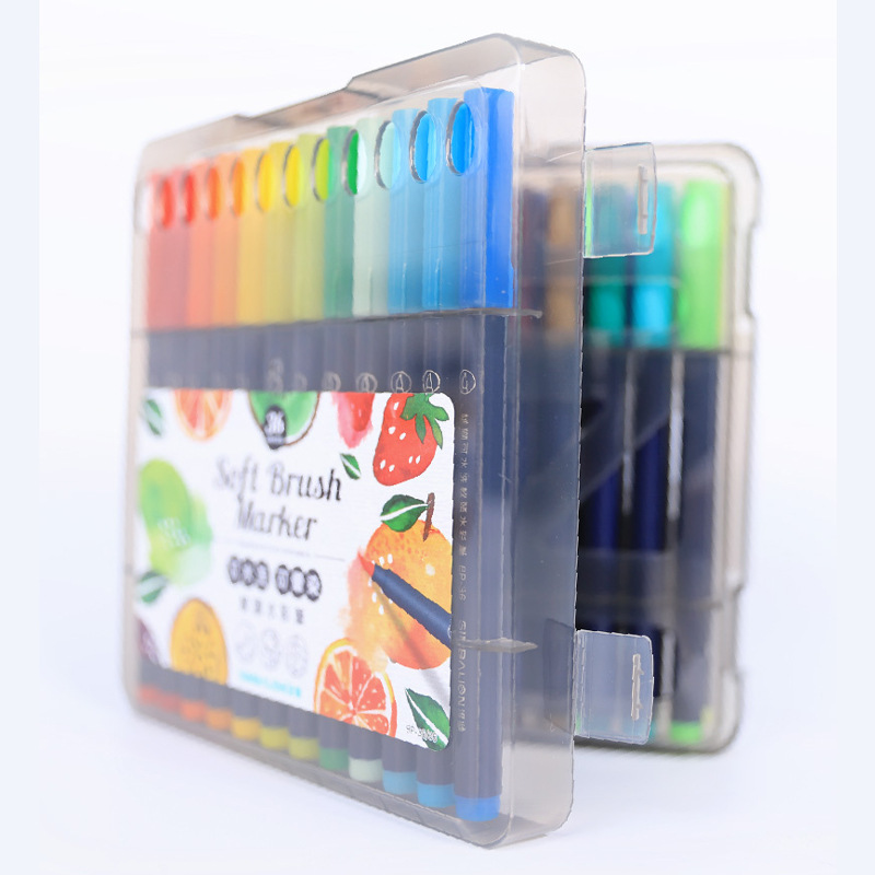 Taiwán León suave cabeza acuarela pluma 24 colores traje de los niños de Kindergarten estudiantes de la escuela primaria 36 colores de la pluma de color lavable