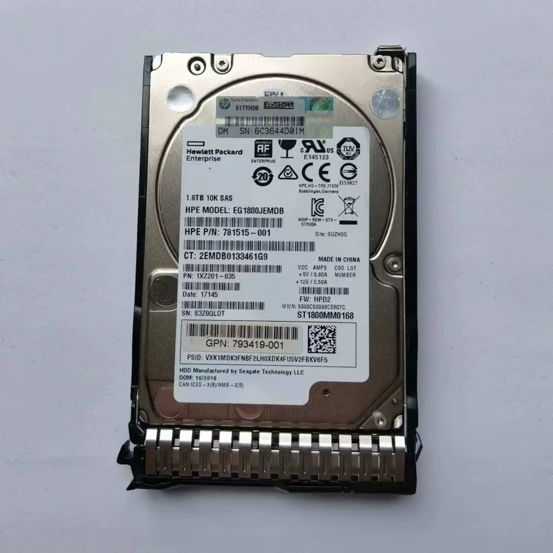 Подходит для HP HP 1.8T12GBSAS2.5-дюймовый 10K жесткий диск сервера эффективный выделенный сервер