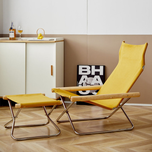 Japanese simple modern sofa chair Internet celebrity ins lounge chair folding chair lazy chair medieval Nordic single leisure chair