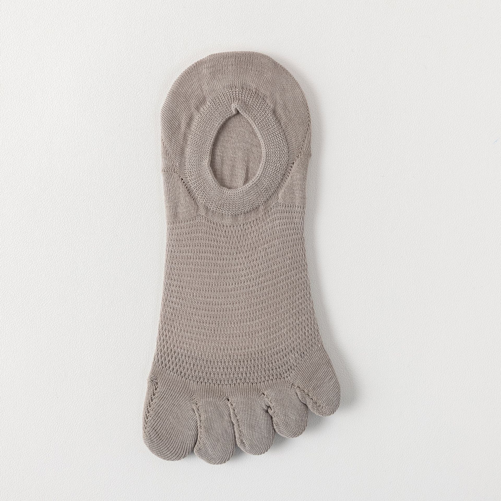 Zhuangyan calcetines para hombres de verano delgados de cinco dedos mallas respirantes antiolor calcetines de algodón de dedos divididos calcetines invisibles para hombres