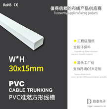 30*15mm��ɫ�h����ȼ���b����늾��۲�����PVC���ξ��۷��β۾���