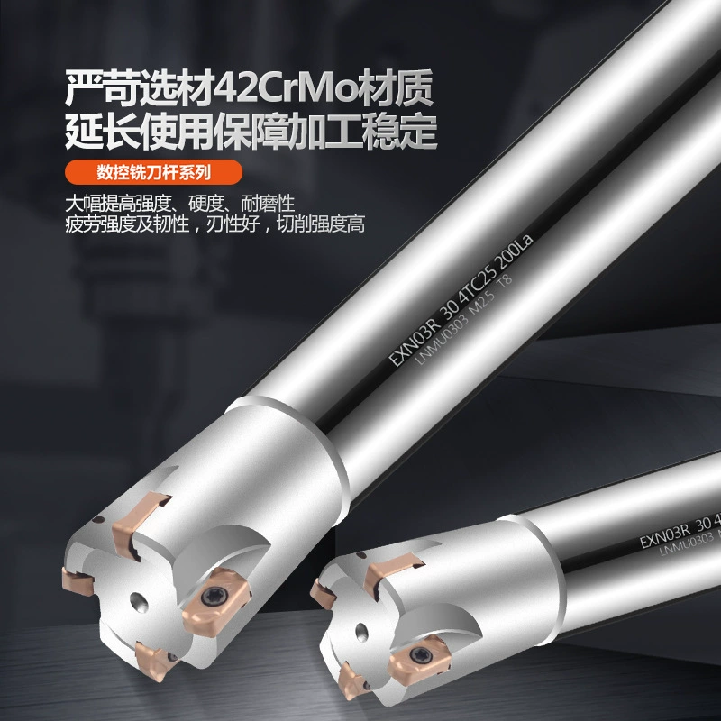 Фрезерование CNC стержня резчика с лезвием EXN03R Toshiba LNMU0303 двустороннее лезвие, экономия средств, открытие