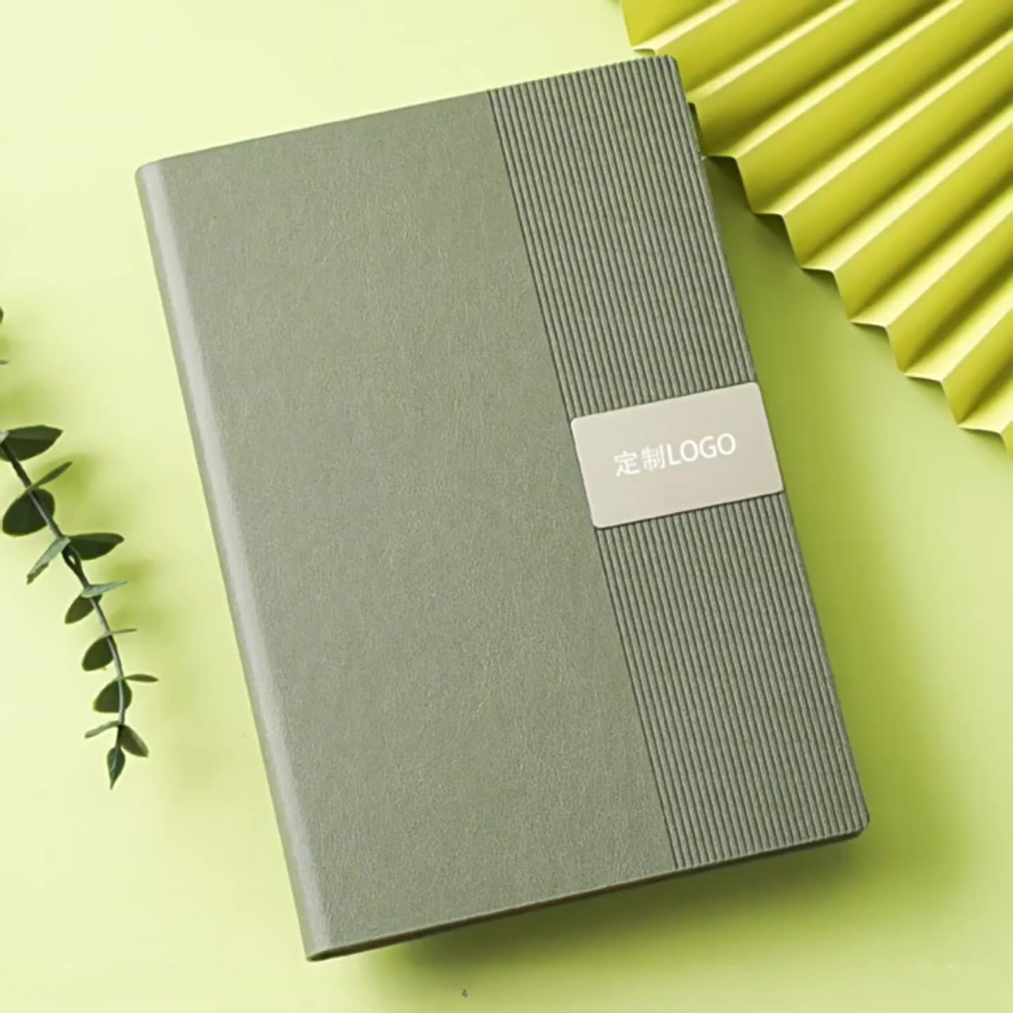 Cuerpo de cuero grueso cuaderno de negocios personalizado de alto valor de diseño de hoja de hierro grabado con láser a5 cuaderno al por mayor