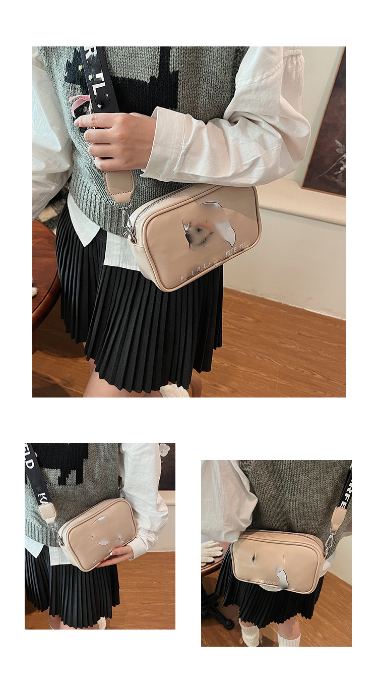 Bolsos transfronterizos Bolsos cuadrados pequeños europeos y americanos 2025 Nueva moda Bolso bandolera Bolso de cámara Lafayette impreso